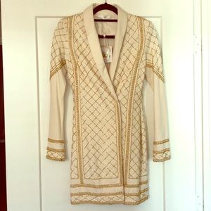 Premium embellished blazer dress